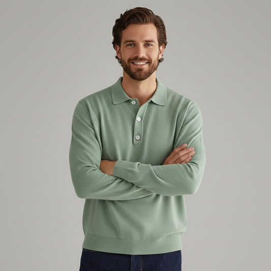 Arem | Men's Long-Sleeve Polo Shirt