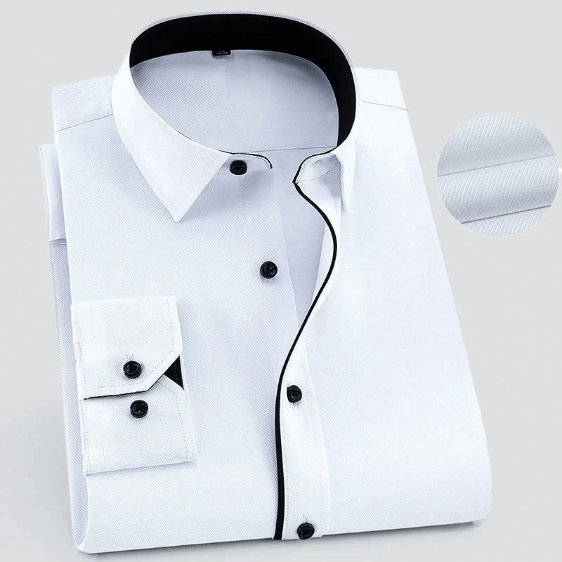 Cart | Men’s Classic Textured Long Sleeve Shirt