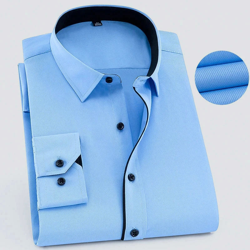 Cart | Men’s Classic Textured Long Sleeve Shirt