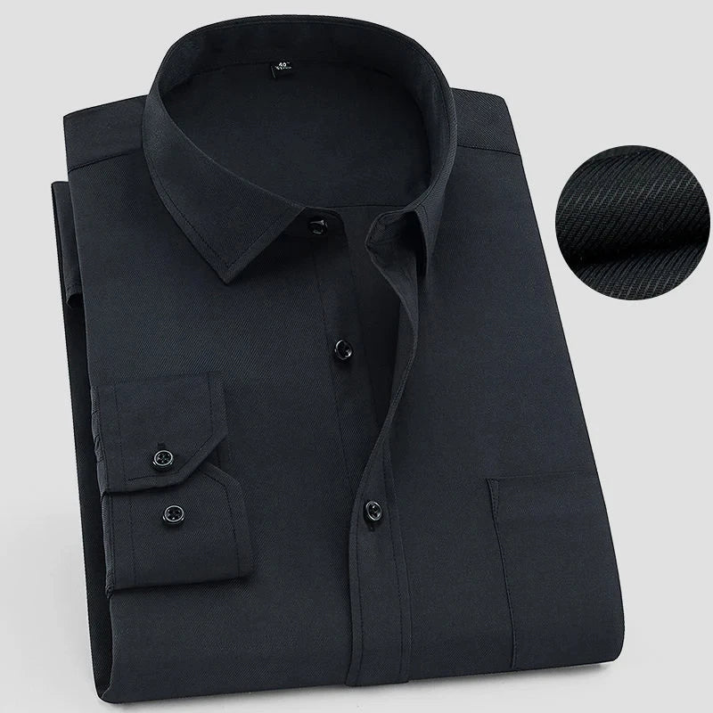 Cart | Men’s Classic Textured Long Sleeve Shirt