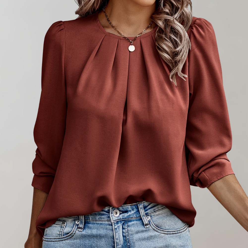 Clair | Women’s Pleated Blouse