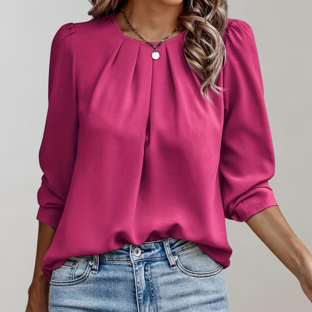 Clair | Women’s Pleated Blouse
