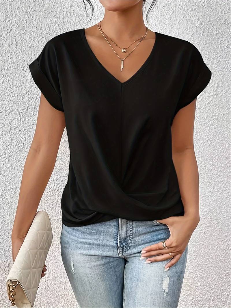 Deborah | Elegant Casual V-Neck Top