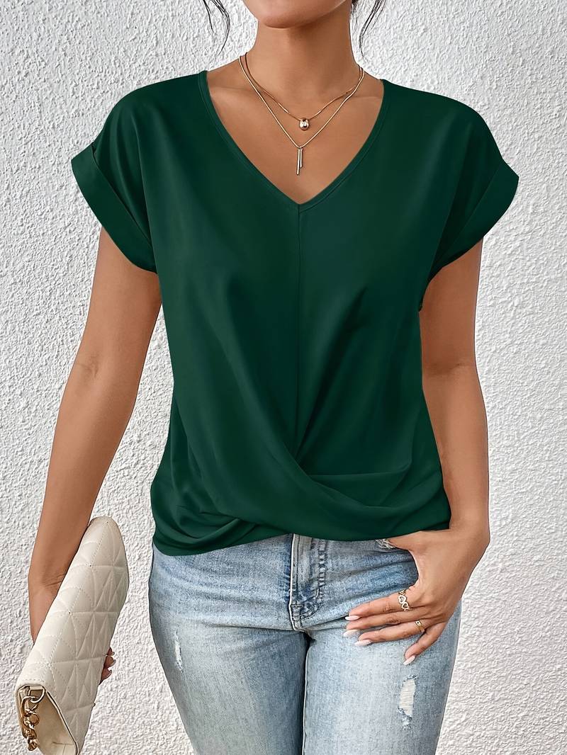 Deborah | Elegant Casual V-Neck Top