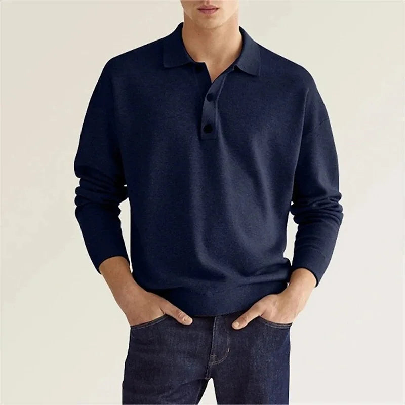 Arem | Men's Long-Sleeve Polo Shirt