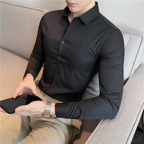 James | Men’s Slim Fit Stretch Dress Shirt