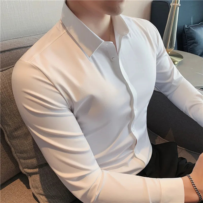 James | Men’s Slim Fit Stretch Dress Shirt