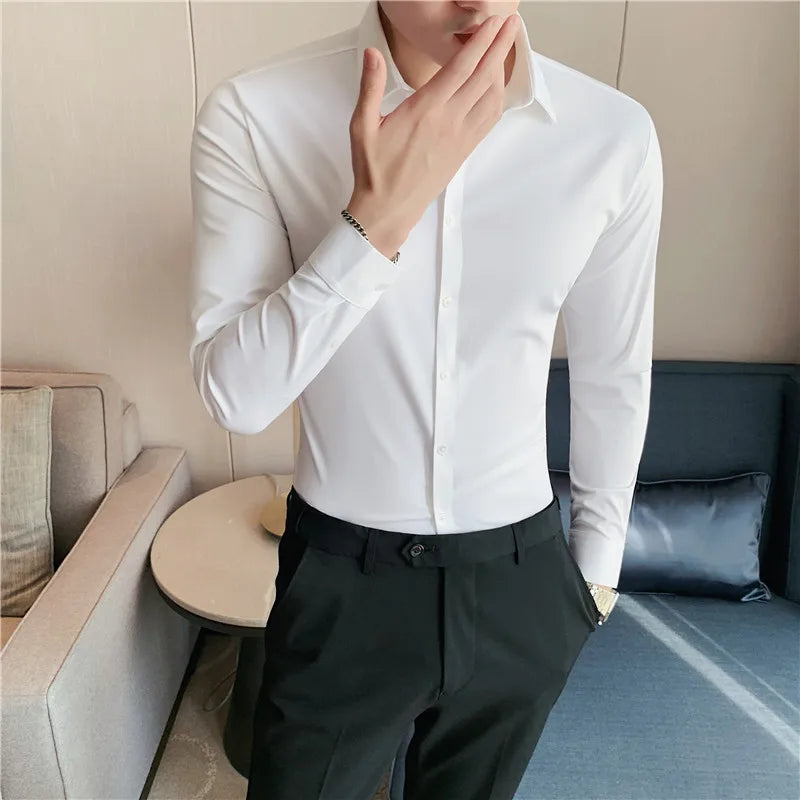 James | Men’s Slim Fit Stretch Dress Shirt