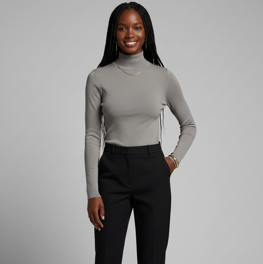 Khyril | Elegant Lightweight Mock Neck Top