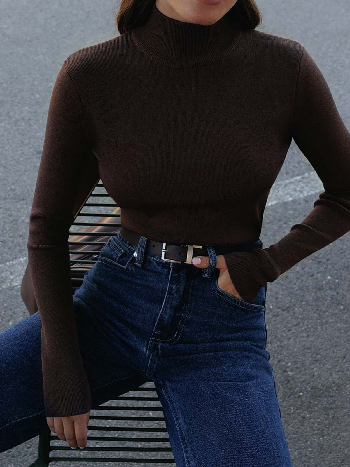 Khyril | Elegant Lightweight Mock Neck Top