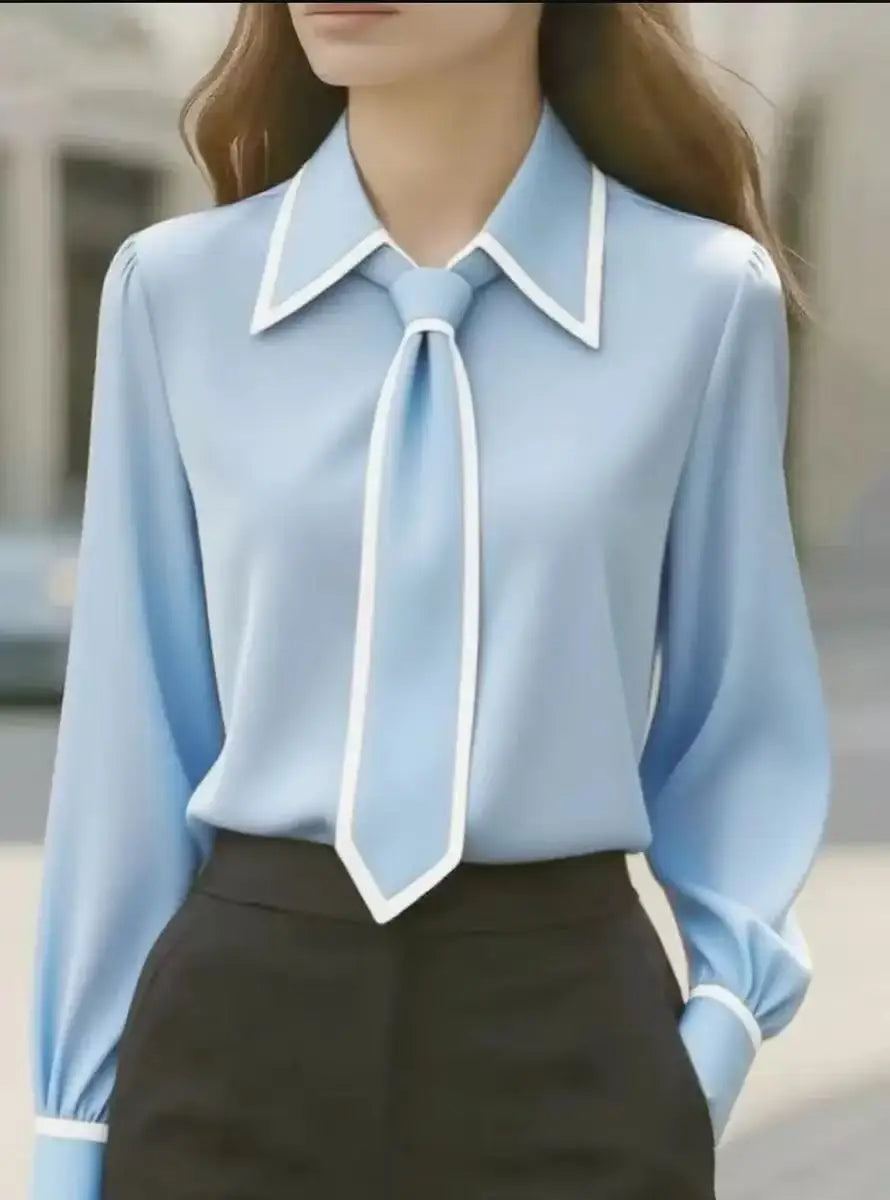 Nicole | Women's Stylish Blouse with Contrast Tie