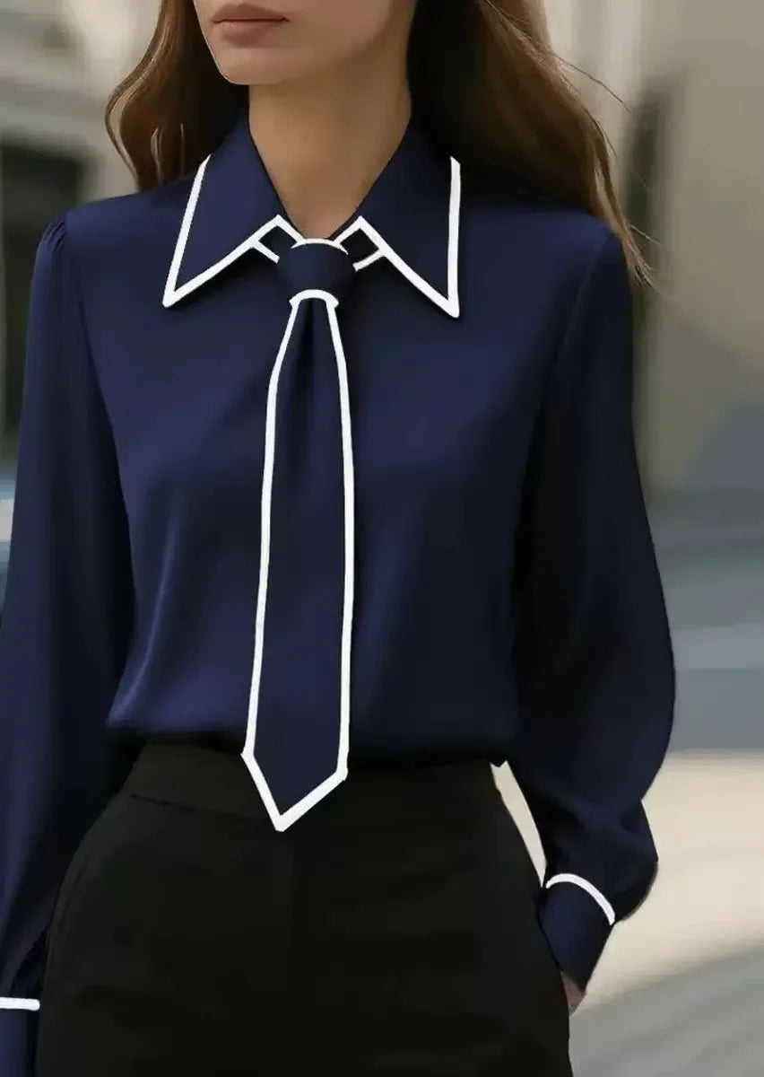 Nicole | Women's Stylish Blouse with Contrast Tie