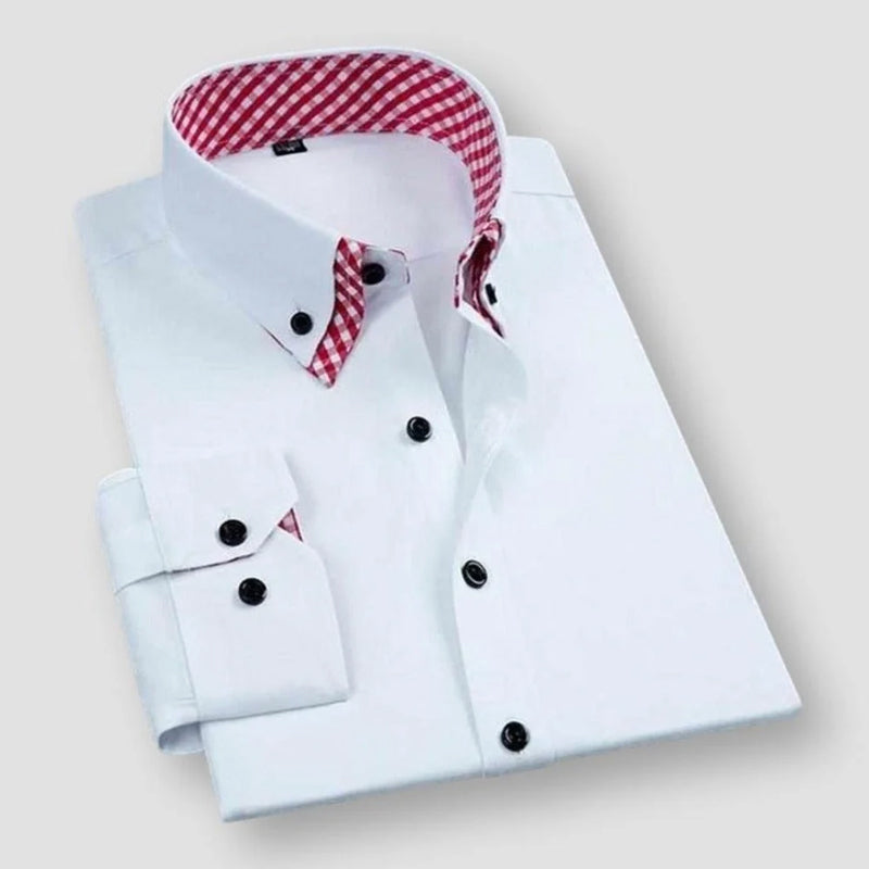Pio | Men’s Contrast Collar Dress Shirt